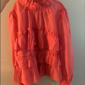 Revolve ruffle blouse!